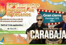 San Fernando recibirá al 29° Encuentro Nacional de Artesanos, con Cuti y Roberto Carabajal