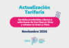 Actualización Tarifaria Noviembre 2026