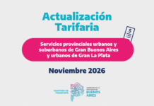 Actualización Tarifaria Noviembre 2026
